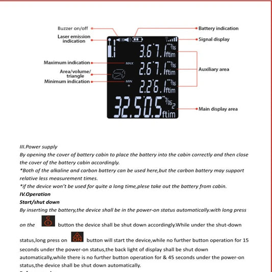 Digital Laser Distance Meter