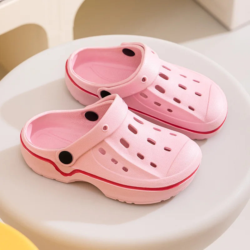 Summer Baby Girl Hole Shoes Sandals Boy Beach Slippers Infantil Children's Garden Shoes Non-Slip Floor Quick Drying Shoes A1214