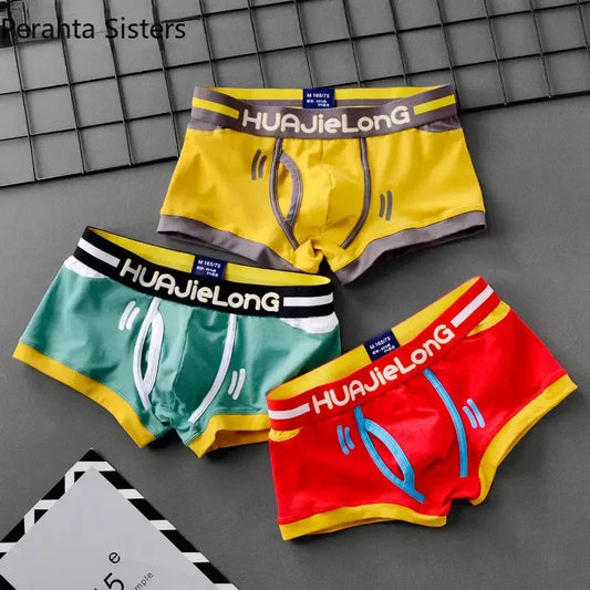 Mens Boxer Shorts Personalized Print Men's Panties Man Boxers Cotton Multicolor Panties Summer Breathable Underpants 2024 New