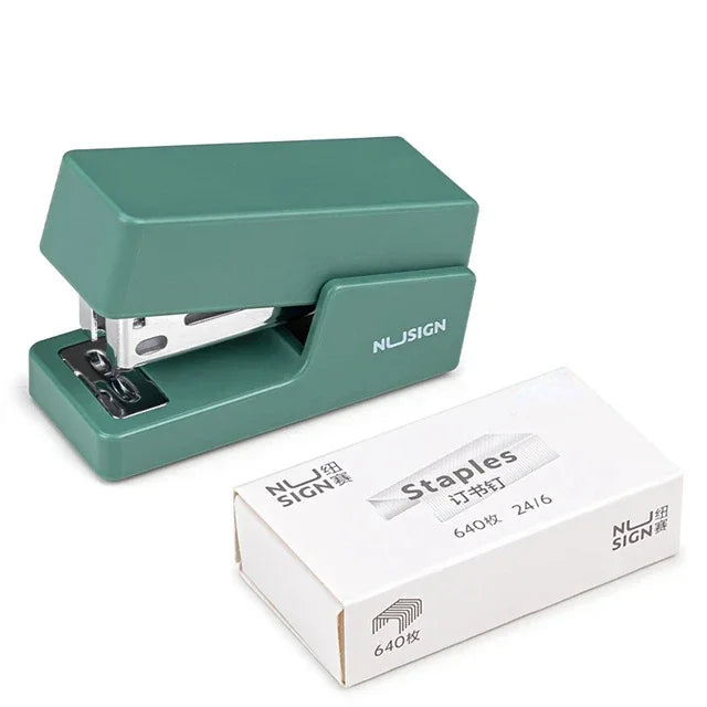 Mini Stapler Set Portable Color Paper Binding Machine Use 24/6 26/6 Staples Fashion Stationery Office Supplies