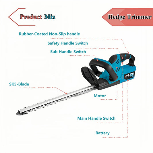 Electric Hedge Trimmer Garden Landscaping