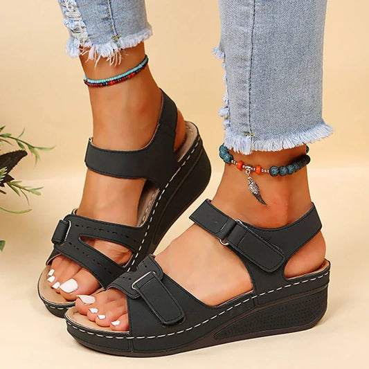 Summer Wedge Sandals for Women 2025 New Fashion Non Slip Beach Shoes Woman Lightweight Casual Platform Sandalias Mujer Plus Size