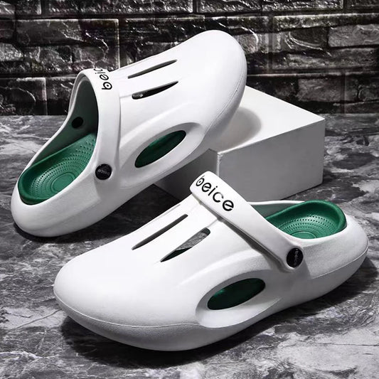 Comwarm 2024 Summer Clogs Slippers For Woman Summer Fashion Platform Hole Shoes Beach Sandals Casual Indoor Bathroom House Shoes