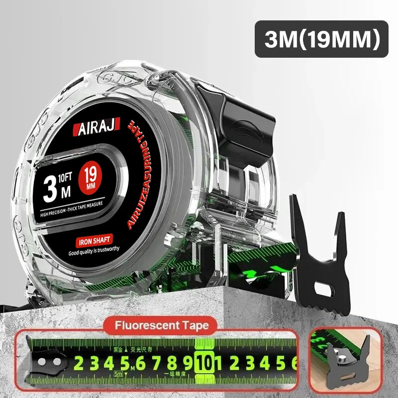 AIRAJ 3-5-7 Meter Fluorescent Tape Measure Precision Thickened Scale Waterproof And Wear-Resistant Multipurpose Measuring Tool