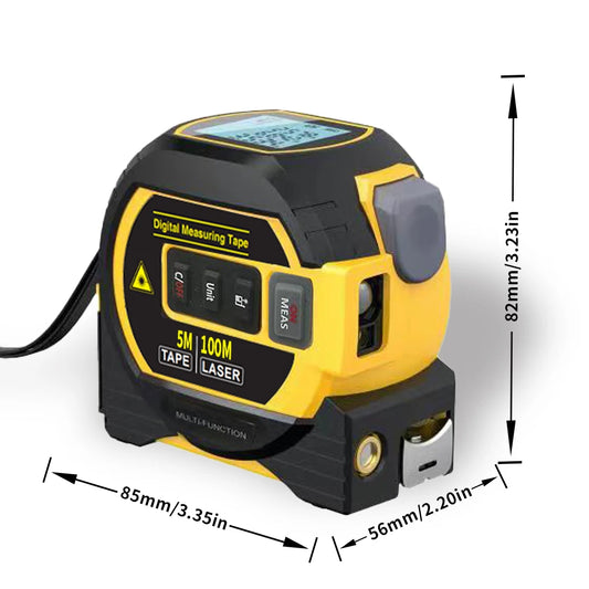 Lasermeter Tape Measure 3 In 1 Digital