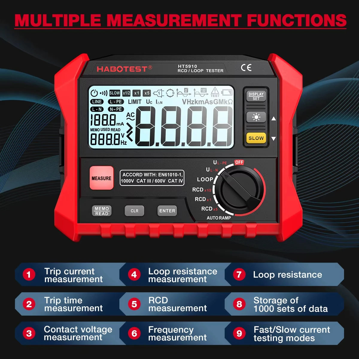 Tester LCD Digital Resistance Meter