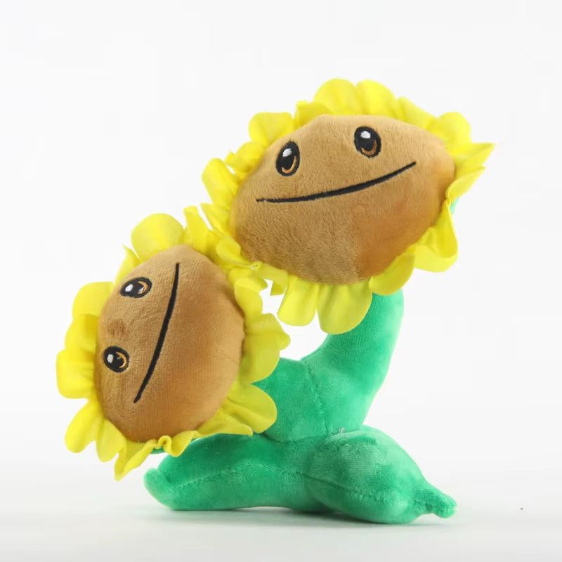 1Pcs Plush Toys 13-20Cm PVZ Plants Peashooter Sunflower Plush Stuffed Toys Soft Toy Gifts for Children Kids