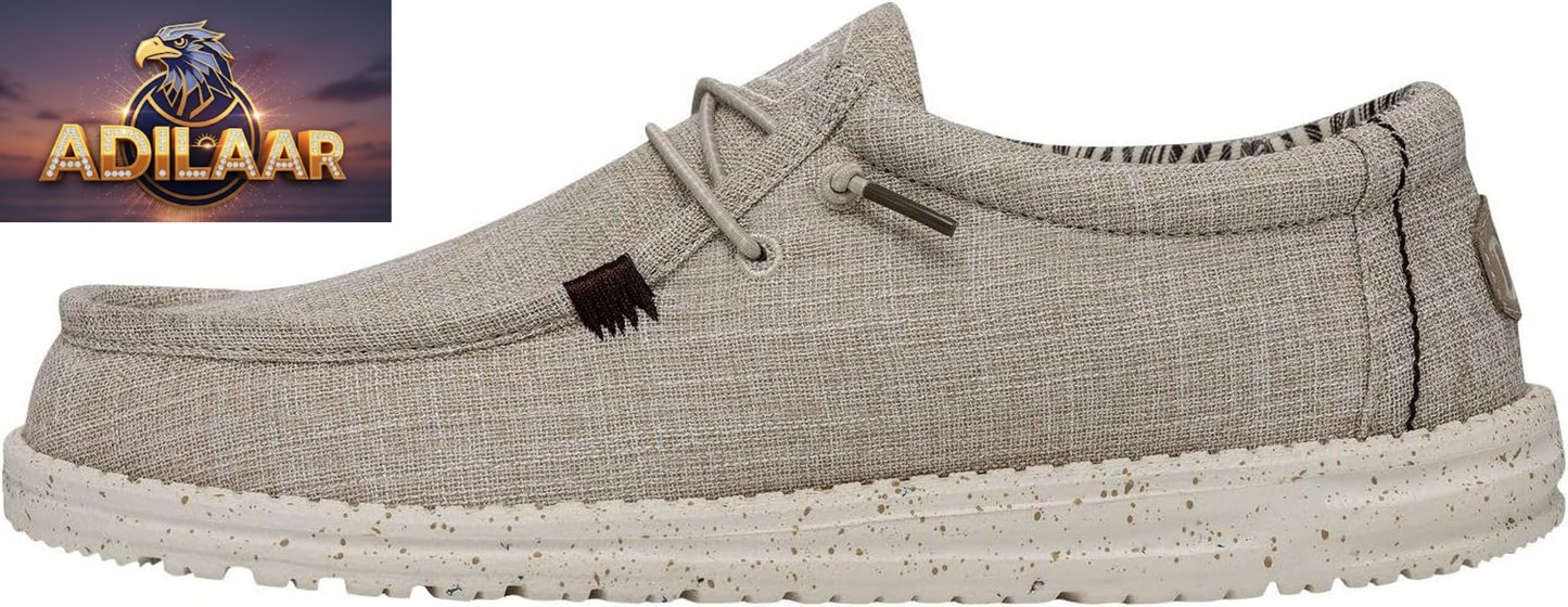 HEYDUDE Women's Wendy Canvas Slip-On Loafers - Comfortable and Lightweight Footwear