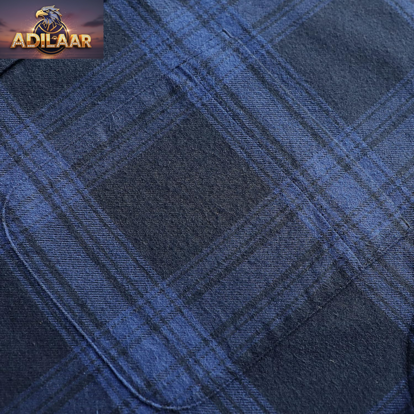 Dubinik® Men's Casual Flannel Shirt - Lightweight All Cotton Plaid Button-Down with Long Sleeves