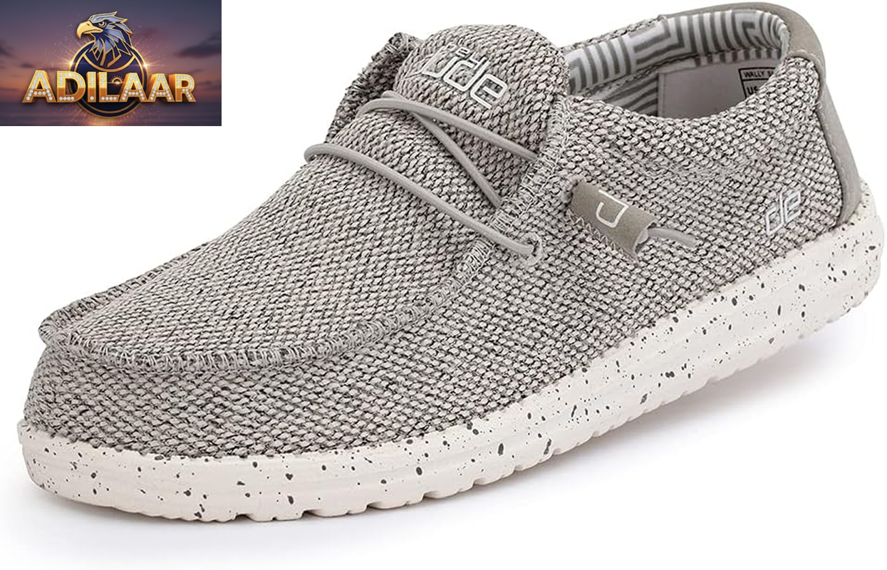 HEYDUDE Women's Wendy Canvas Slip-On Loafers – Comfortable and Lightweight Footwear
