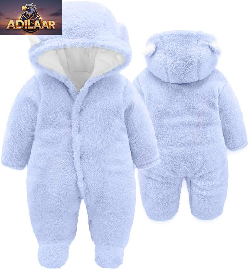 XMWEALTHY Unisex Baby Winter Coat - Cute Infant Jumpsuit Snowsuit Bodysuit for Baby Essentials Registry
