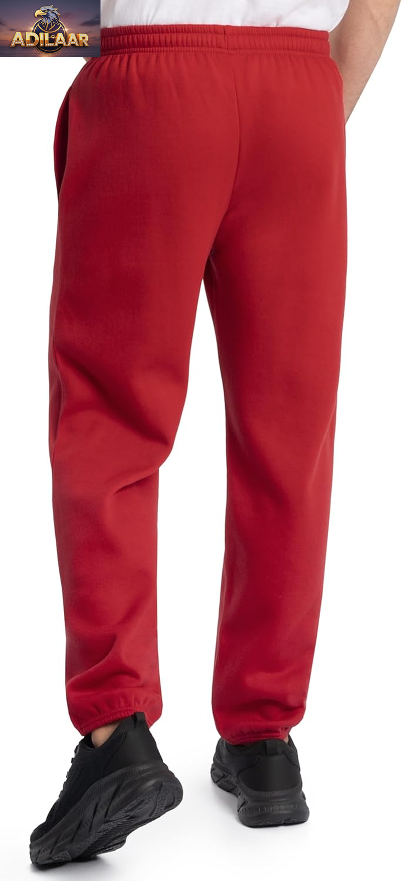 Fruit of the Loom Eversoft Fleece Elastic Bottom Sweatpants with Pockets - Relaxed Fit, Moisture Wicking, and Breathable Design