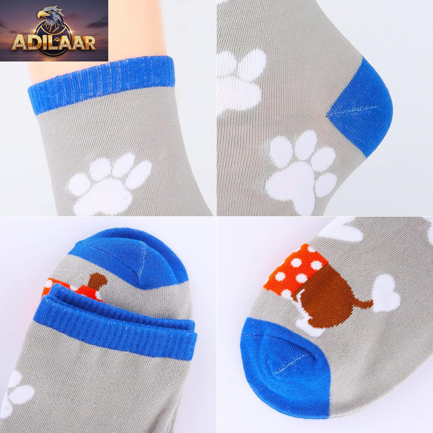 Jeasona Women's Adorable Animal Socks - Dachshund, Chicken, Bee, Hedgehog, and Panda Designs - Ideal Gifts for Women