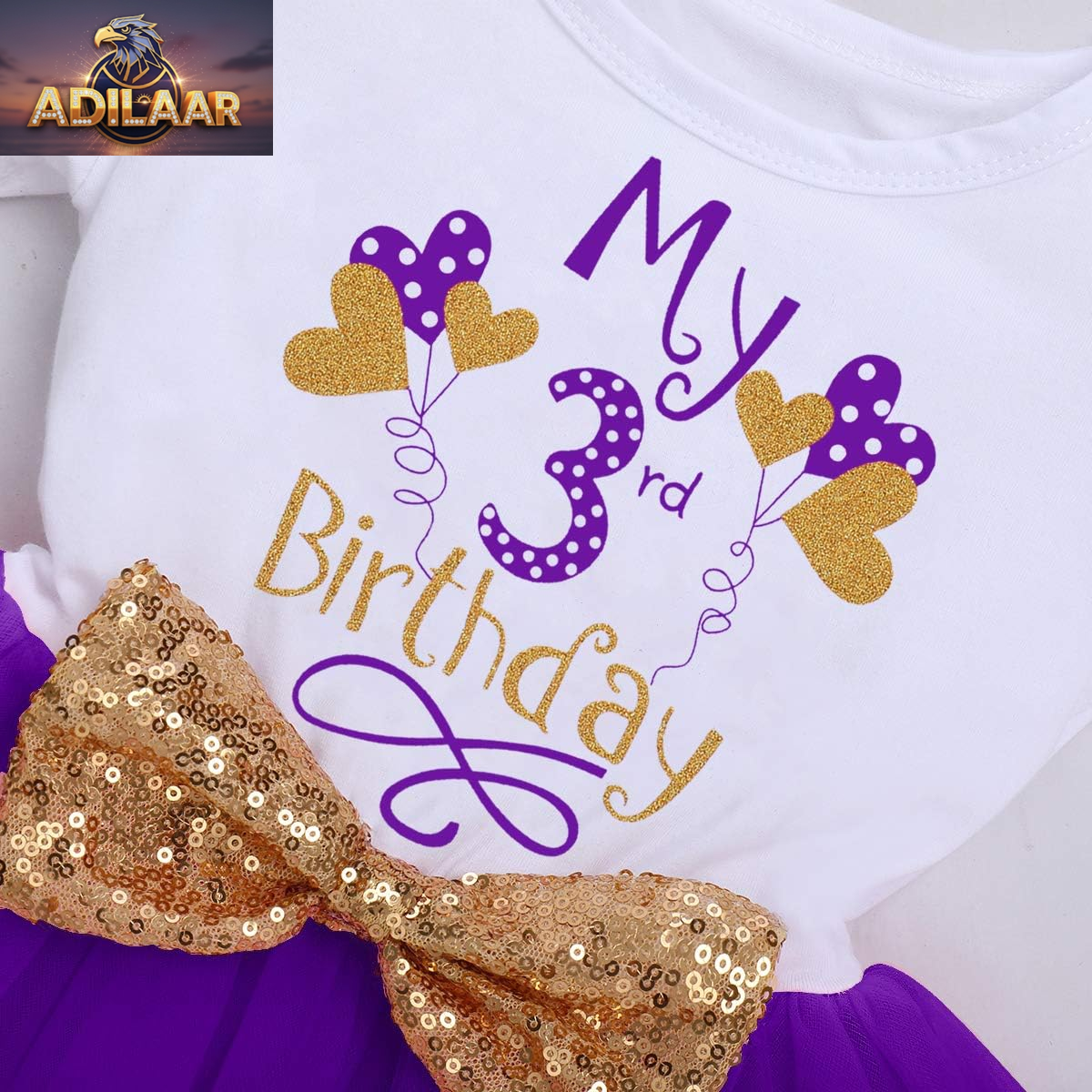 Baby Girls Newborn First/Second Birthday Cake Smash Sequin Bow Tutu Dress