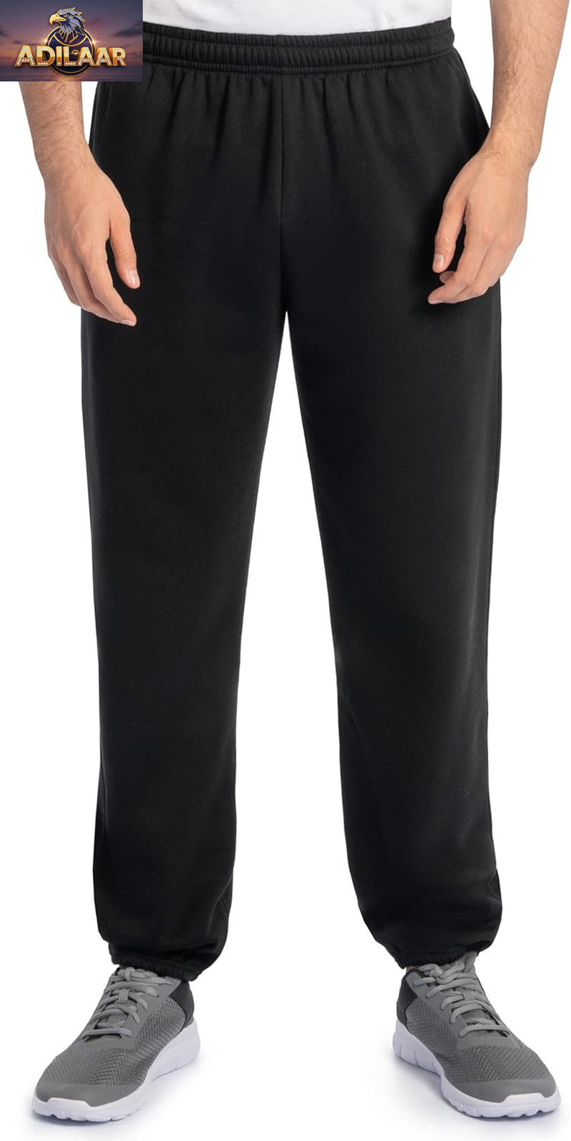 Fruit of the Loom Eversoft Fleece Relaxed Fit Sweatpants with Elastic Bottom and Pockets, Moisture-Wicking and Breathable
