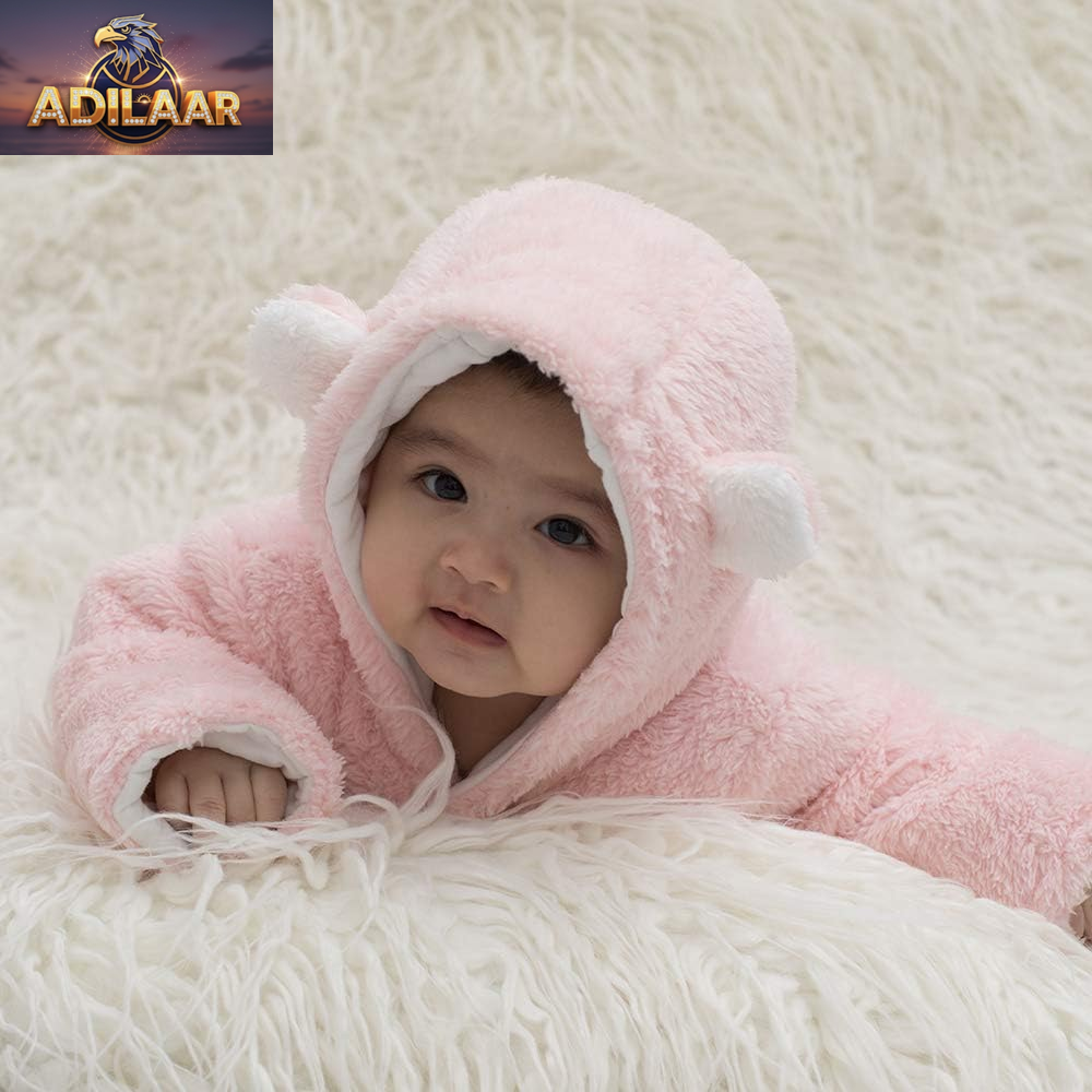 XMWEALTHY Unisex Baby Winter Coat - Cute Infant Jumpsuit Snowsuit Bodysuit for Baby Essentials Registry