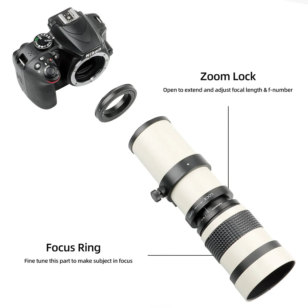 Super Telephoto Manual Zoom Lens