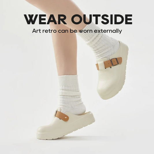 UTUNE Summer Women's Flat Sandals EVA All Season High Heel Soft Sole Outdoor Shoes Minimalist Casual Non Slip Men's New Shoes