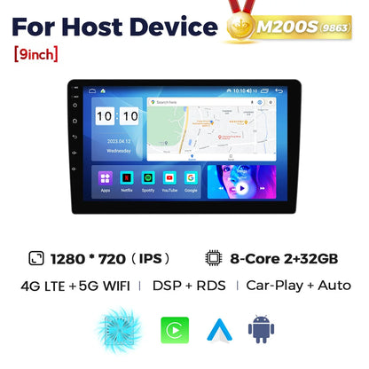 NaviFly 9 10 inch 1280*720 Car Multimedia Video Player Universal Stereo Radio GPS For Volkswagen Nissan Hyundai Kia Toyota