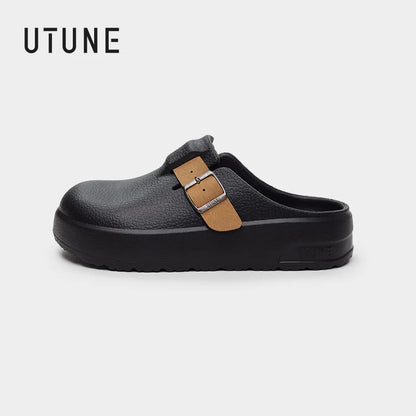 UTUNE Summer Women's Flat Sandals EVA All Season High Heel Soft Sole Outdoor Shoes Minimalist Casual Non Slip Men's New Shoes