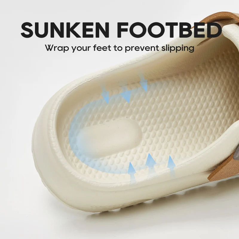 UTUNE Summer Women's Flat Sandals EVA All Season High Heel Soft Sole Outdoor Shoes Minimalist Casual Non Slip Men's New Shoes