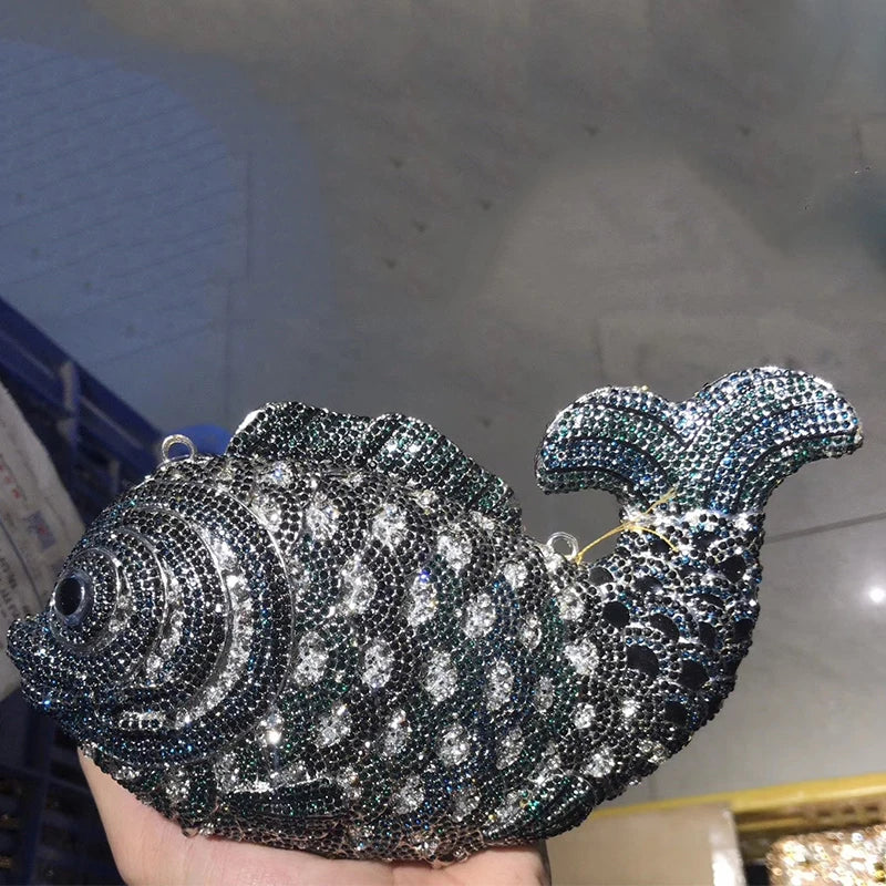 Luxe Vis Kristal Tasje