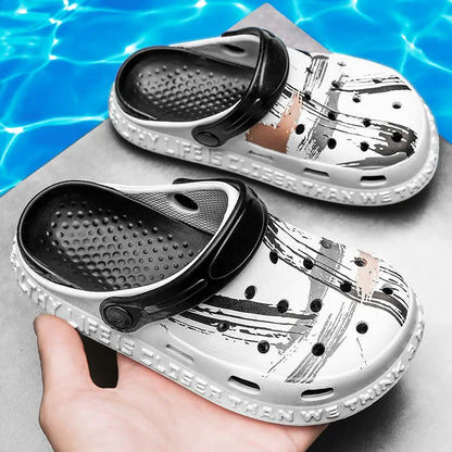 Unisex Child Summer Beach Shoes Indoor Non-slip Sandals Clogs Boys Slip On PVC Toddler Sandals Slides Children Garden Shoes