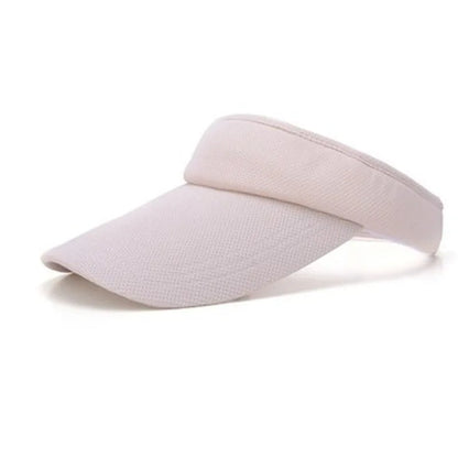 Summer Tennis Caps Sun Sports Visor Hat For Men Women Running Beach Baseball Caps Solid Color and striped golf hats Adjustable