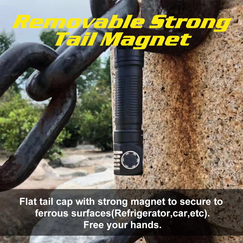 LED flashlight Hunting Camping + Headband Rechargeable