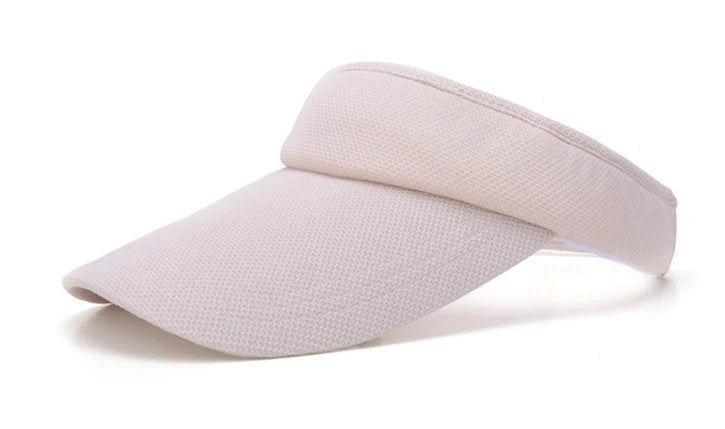 Summer Tennis Caps Sun Sports Visor Hat For Men Women Running Beach Baseball Caps Solid Color and striped golf hats Adjustable