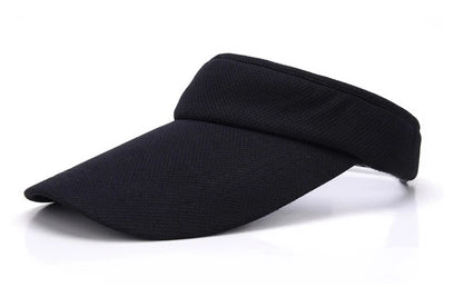 Summer Tennis Caps Sun Sports Visor Hat For Men Women Running Beach Baseball Caps Solid Color and striped golf hats Adjustable