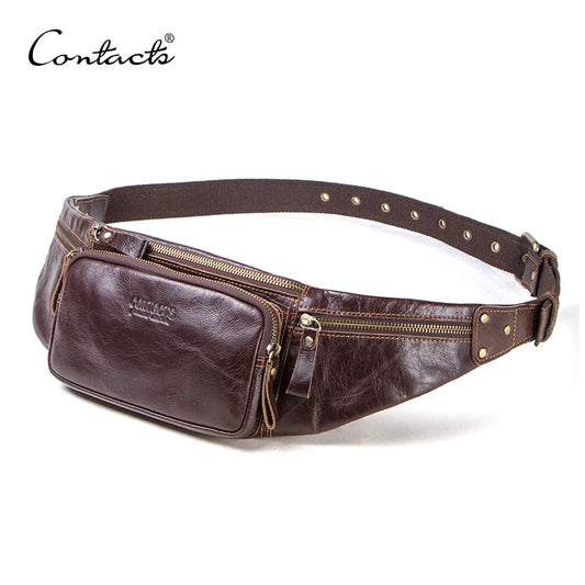 Leather Waist Bag Men