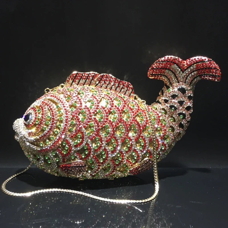 Luxe Vis Kristal Tasje