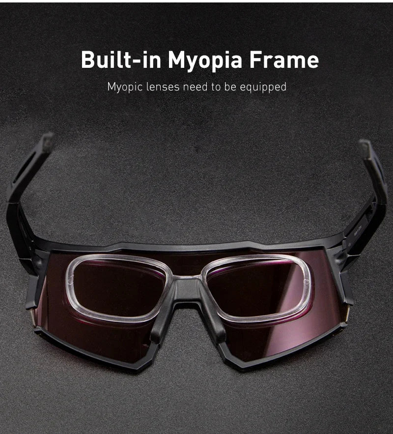 4 Lens Men Women Cycling Glasses Polarized Sport MTB Road Bike Goggles UV400 Bicycle Eyewear Fishing Running Driving Sunglasses