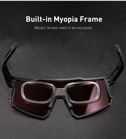 4 Lens Men Women Cycling Glasses Polarized Sport MTB Road Bike Goggles UV400 Bicycle Eyewear Fishing Running Driving Sunglasses