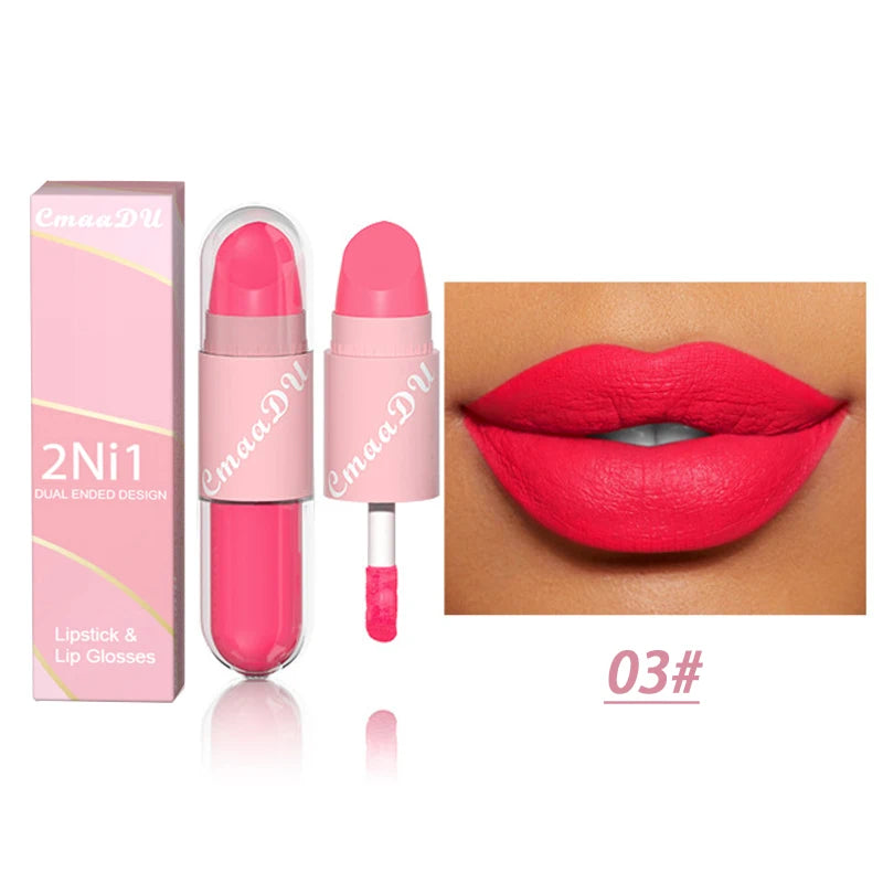 2-in-1 Lippen Stift en Lipgloss