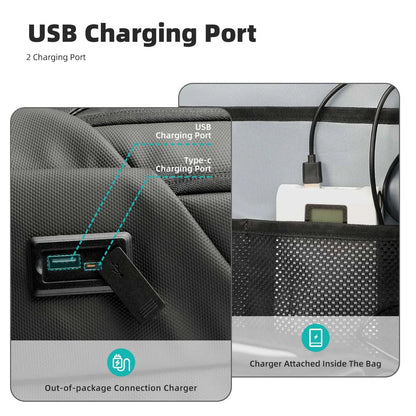 Laptop Backpack Men,s Waterproof with USB Port