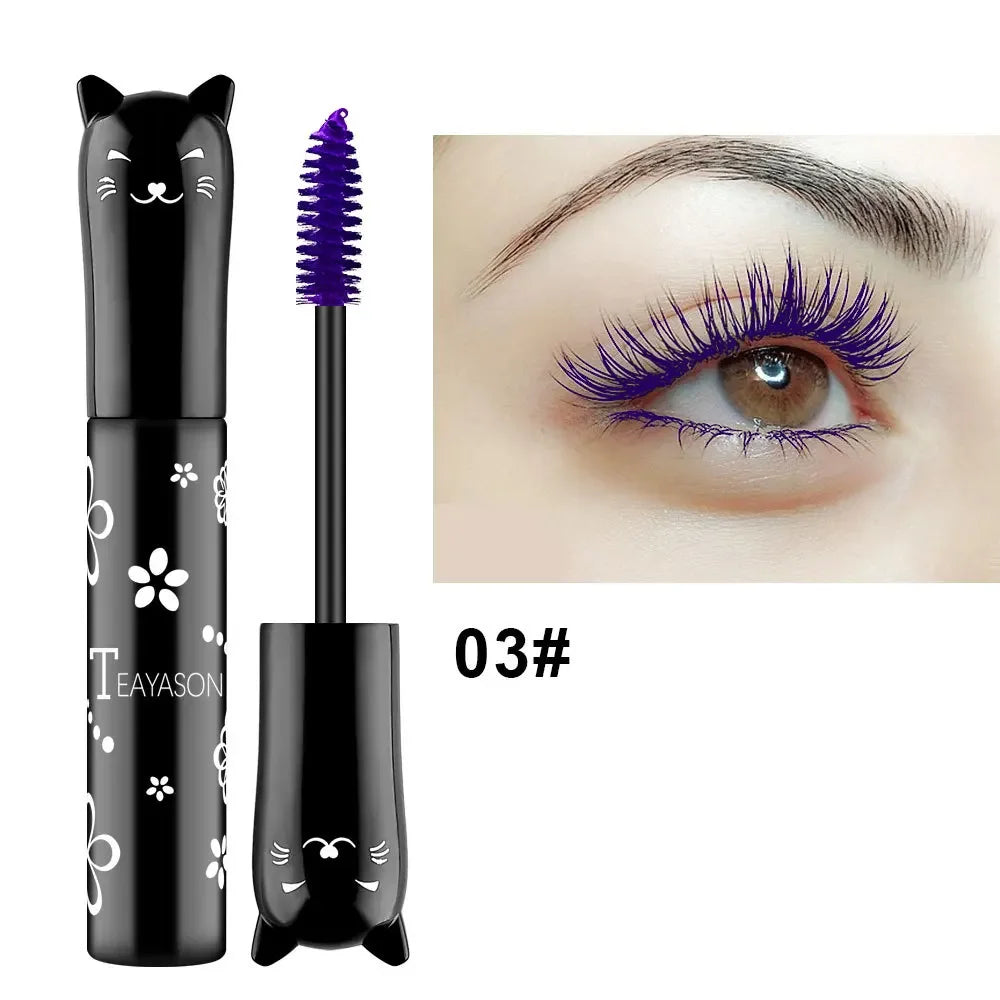Multicolour Mascara Waterproof Fast Dry Eyelashes Curls Extension Make-Up Eyelashes Blue Pink Purple Black White Ink Mascara