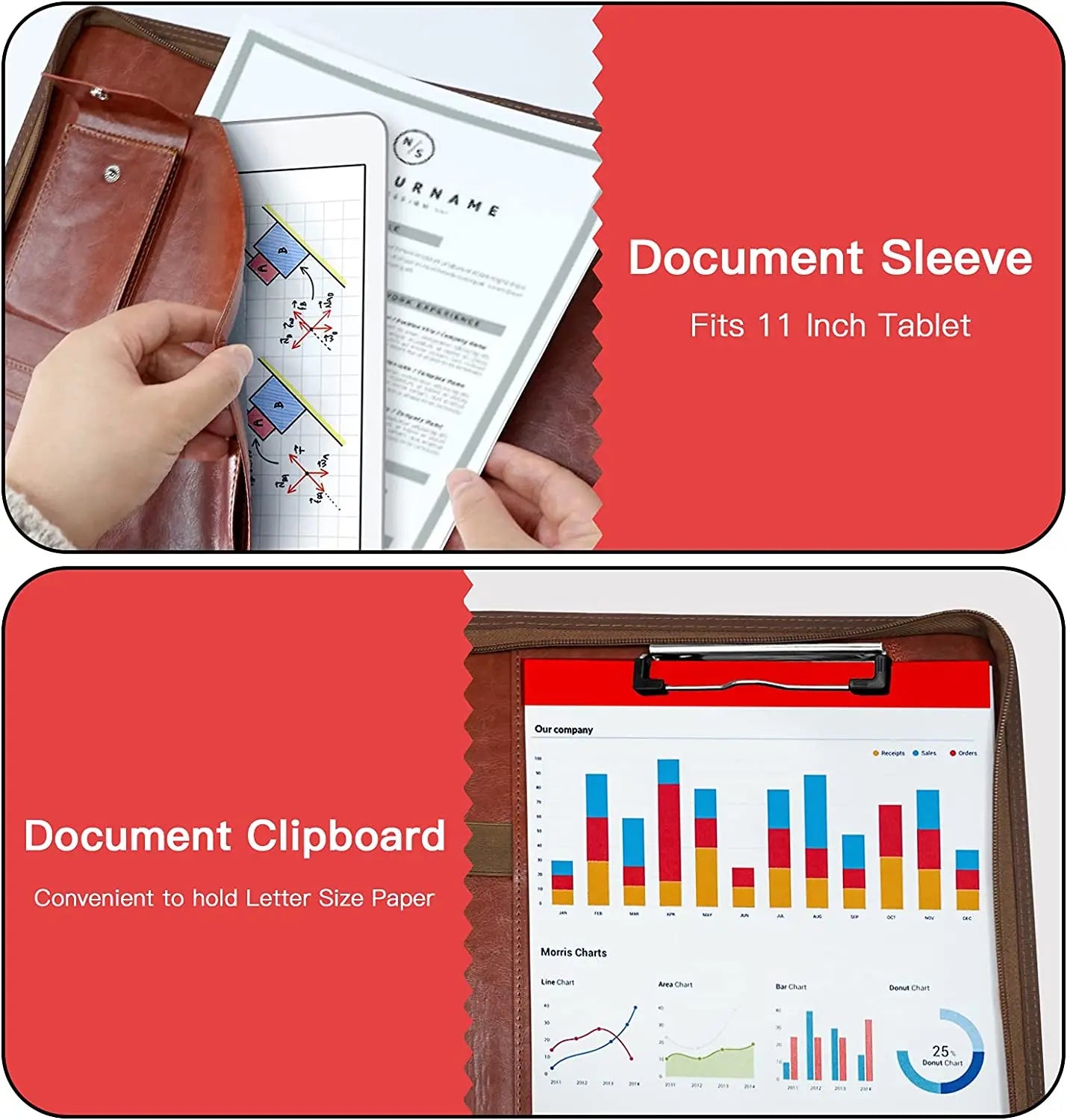 Leather Business Stationery Folder