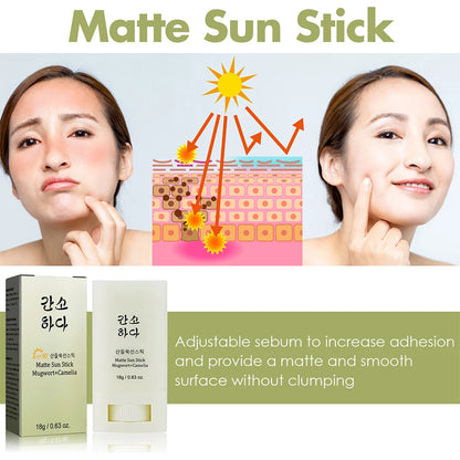 18ml Sunscreen Stick Anti-UV Moisturizing Preventing Sunburn Whitening Matte Summer Brightening Refreshing Skin Cream Woman Use