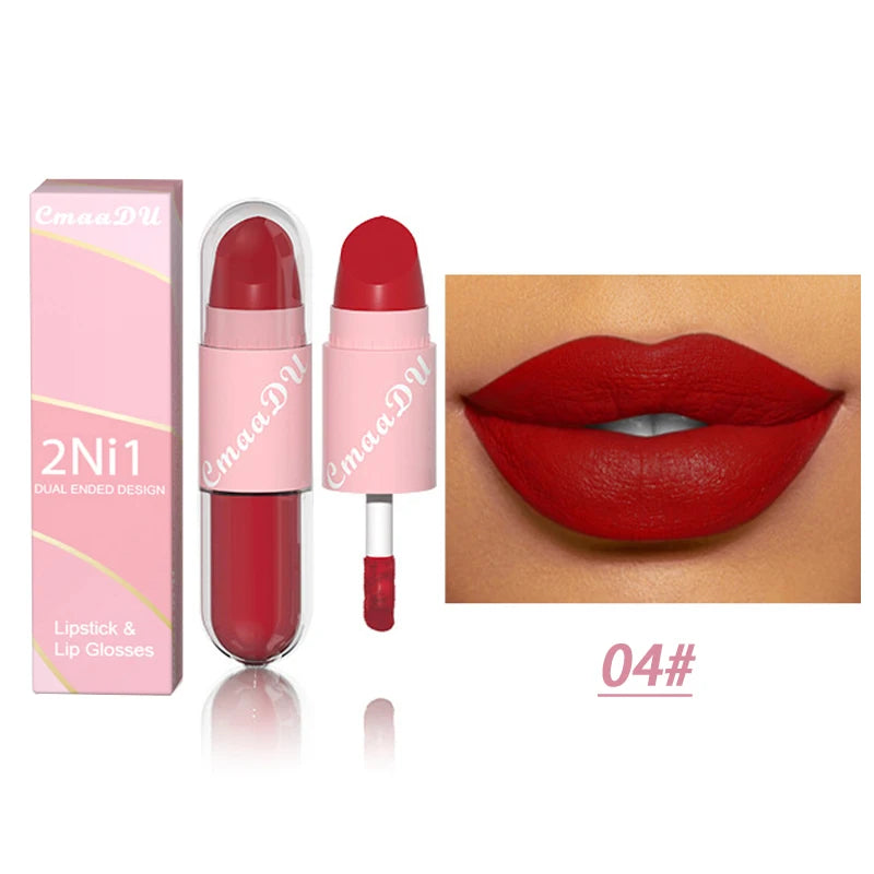 2-in-1 Lippen Stift en Lipgloss