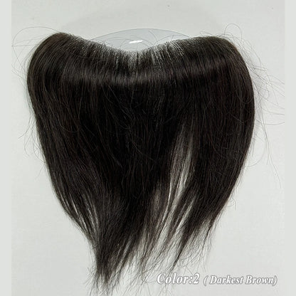 Heren Toupet Zwart Bruin Haar