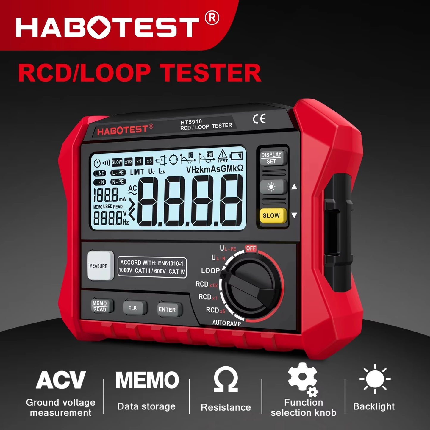 Tester LCD Digital Resistance Meter