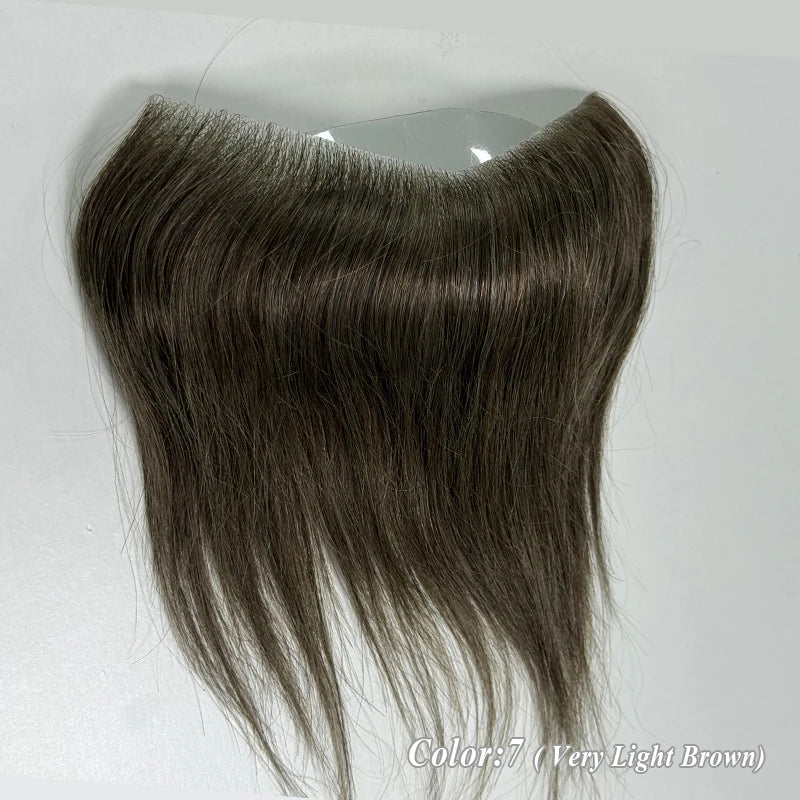 Heren Toupet Zwart Bruin Haar