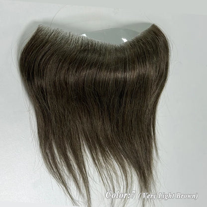 Heren Toupet Zwart Bruin Haar