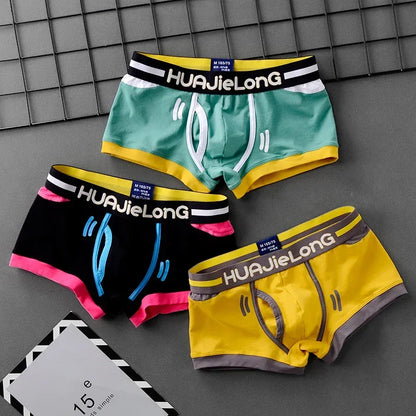 Mens Boxer Shorts Personalized Print Men's Panties Man Boxers Cotton Multicolor Panties Summer Breathable Underpants 2024 New