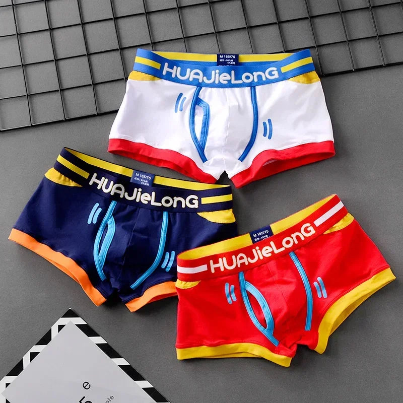 Mens Boxer Shorts Personalized Print Men's Panties Man Boxers Cotton Multicolor Panties Summer Breathable Underpants 2024 New
