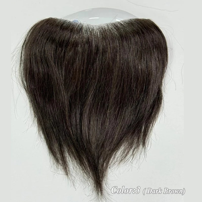 Heren Toupet Zwart Bruin Haar