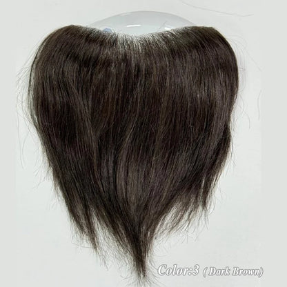 Heren Toupet Zwart Bruin Haar