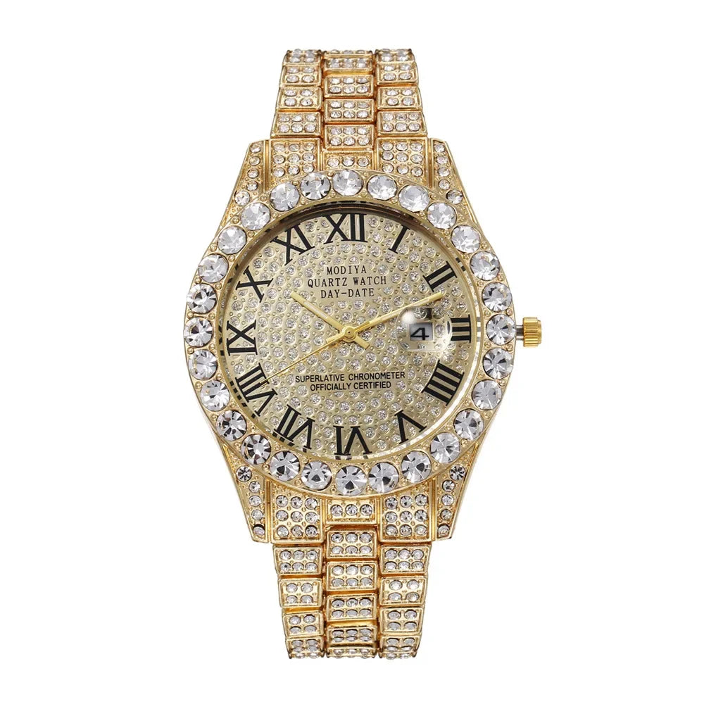 Diamond Bling Men,s Watch